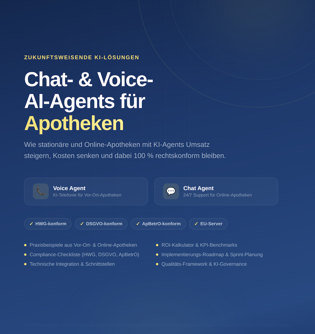 Whitepaper Cover – KI-Agents für stationäre und Online-Apotheken: Voice & Chat